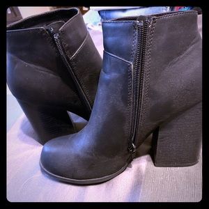 Black ankle boots